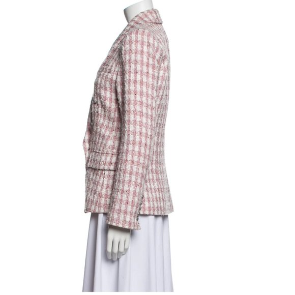 Images L'AGENCE Kenzie Double-Breasted Tweed Blazer and Shorts set US Small - Picture 10 of 12